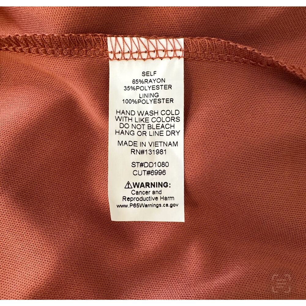 Naif Anthropologie Rust Colored Boho Shift Dress … - image 4